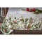 Winter Sprig Cotton Tablecloth 84" x 60" - Multicolor Christmas Design, Machine Washable for Holiday Dining